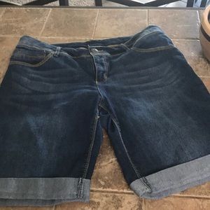 Women’s denim long shorts